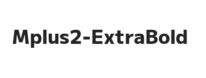 Mplus 2 ExtraBold