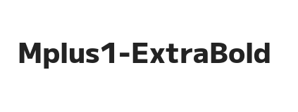 Mplus 1 ExtraBold