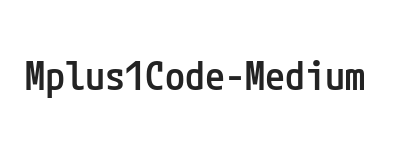 Mplus 1 Code Medium