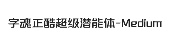 字魂正酷超级潜能体 中等体