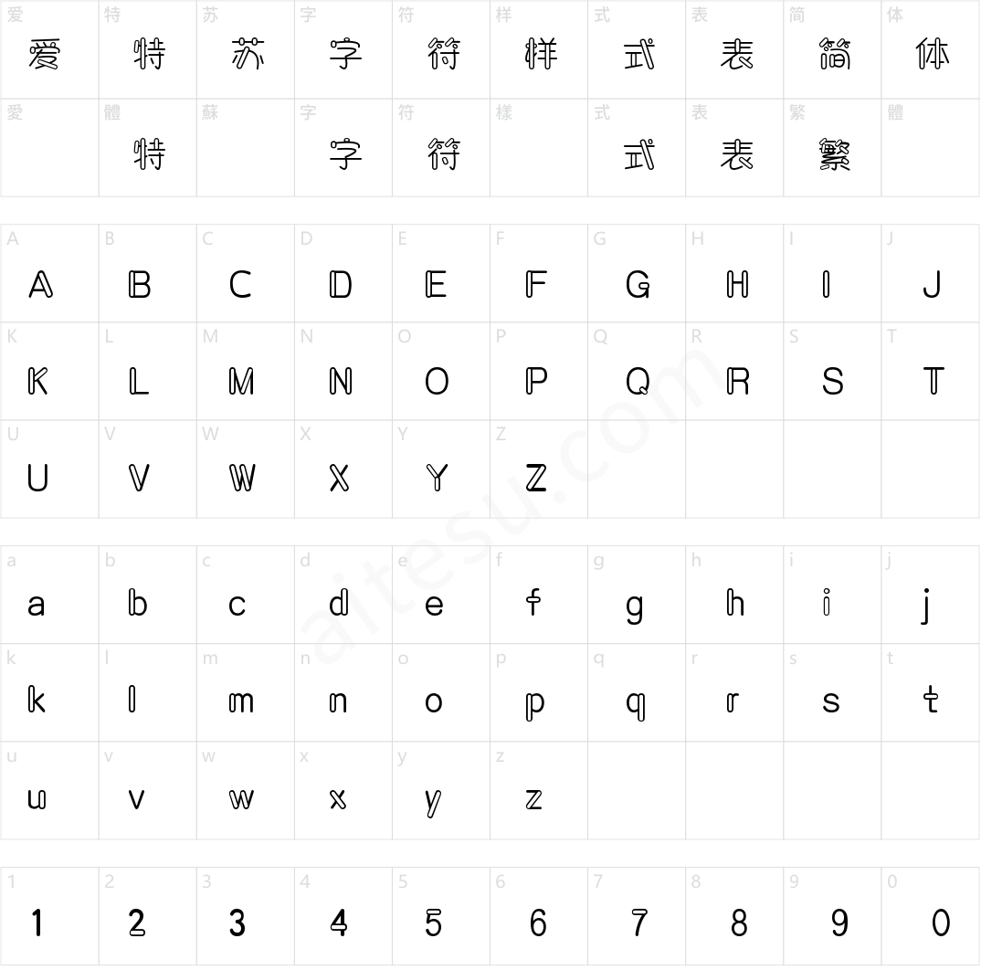 字魂卡通软糖体