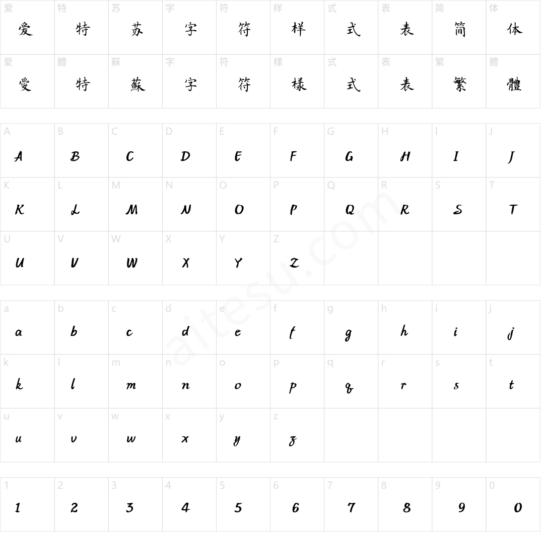 方正字迹-长江写经体 简繁