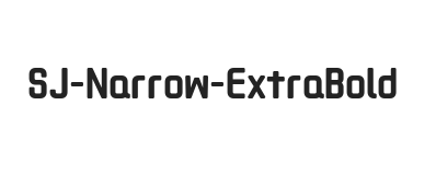 SJ-Narrow ExtraBold