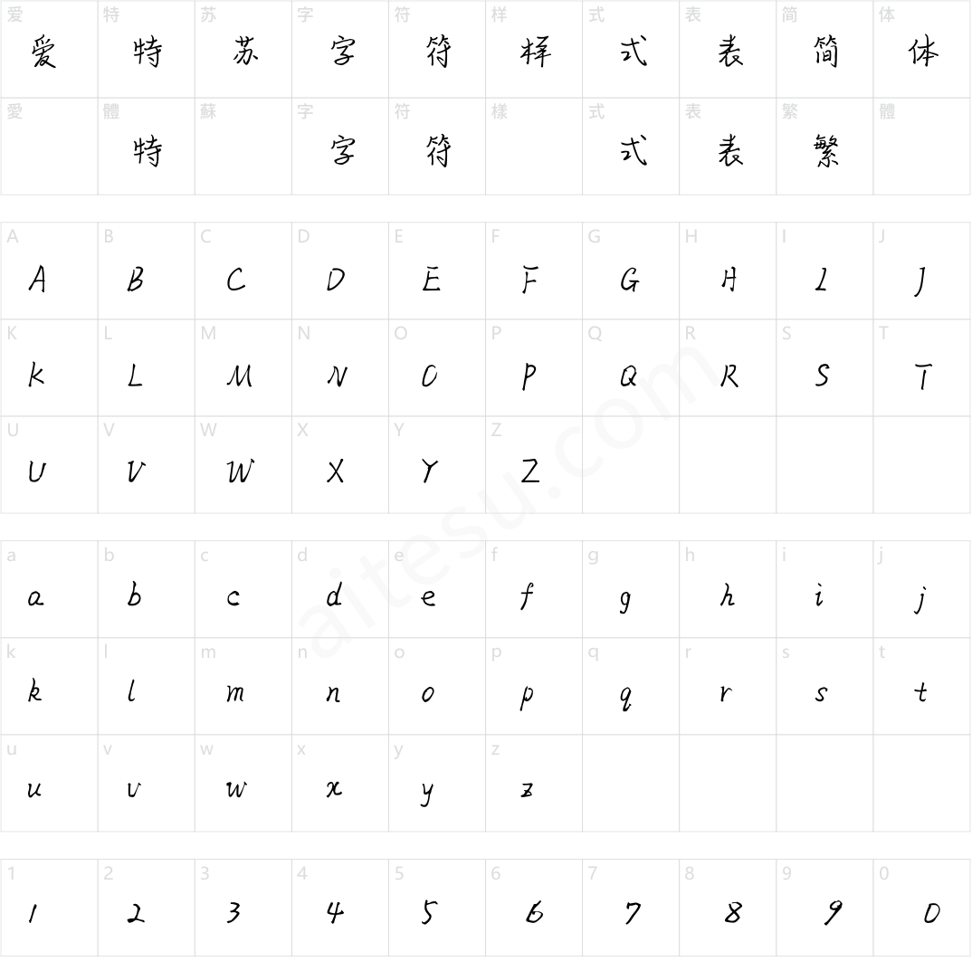 点字晨颜行楷