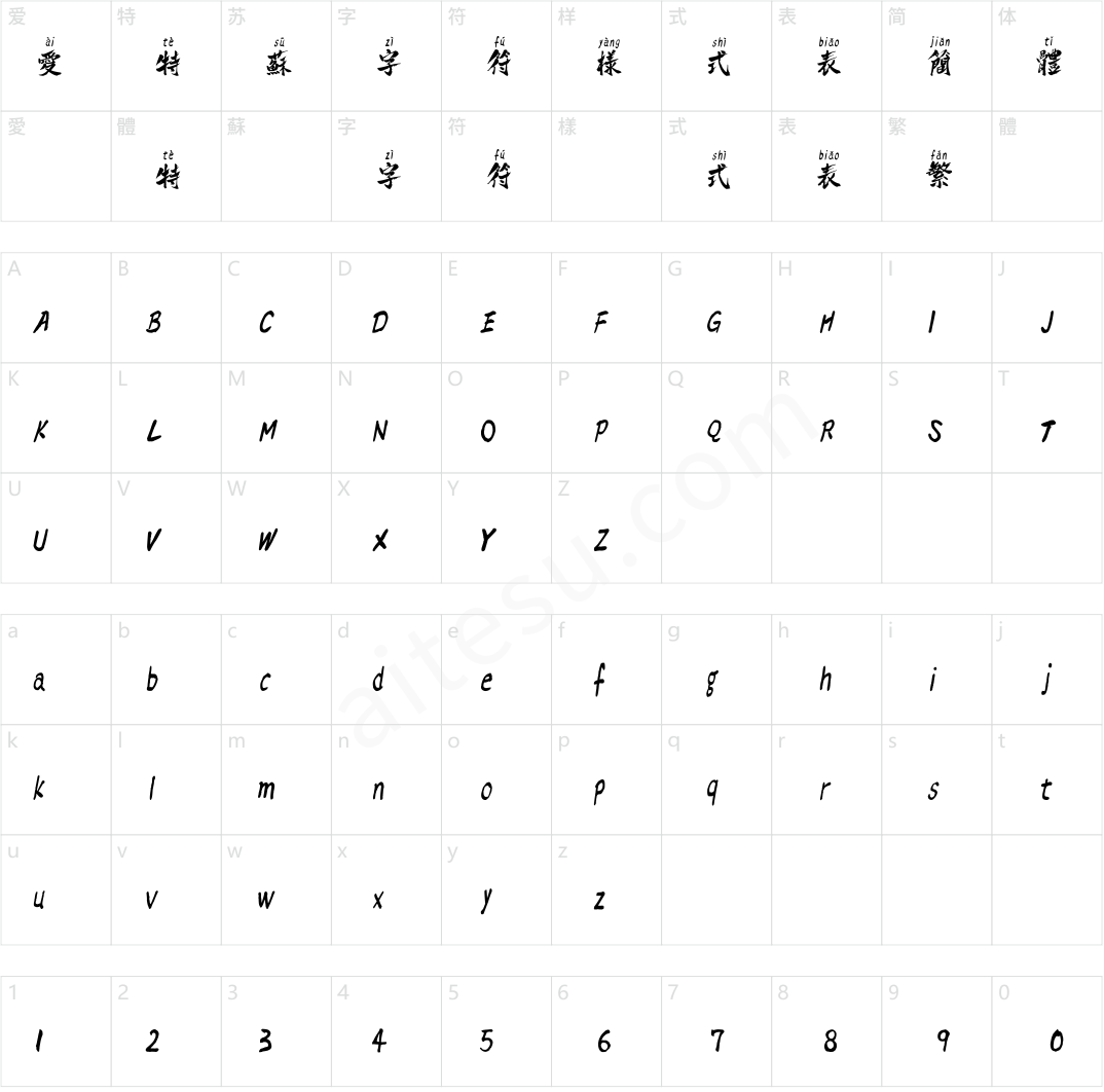 点字逸致拼音体