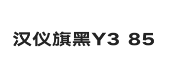 汉仪旗黑Y3 85W