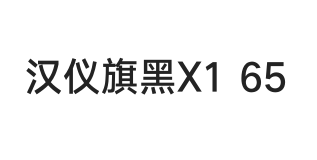 汉仪旗黑X1 65W