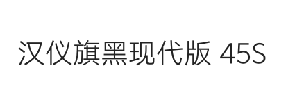 汉仪旗黑现代版 45S