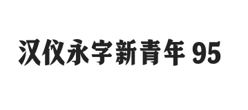 汉仪永字新青年 95W